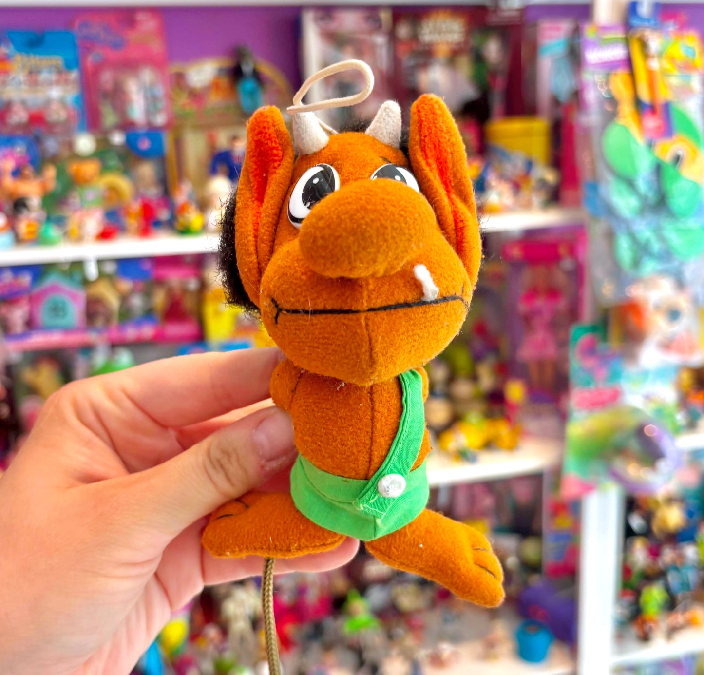 Hugo The Troll: Small Hanging Bootleg Plush (Danish video game character, 90s)
