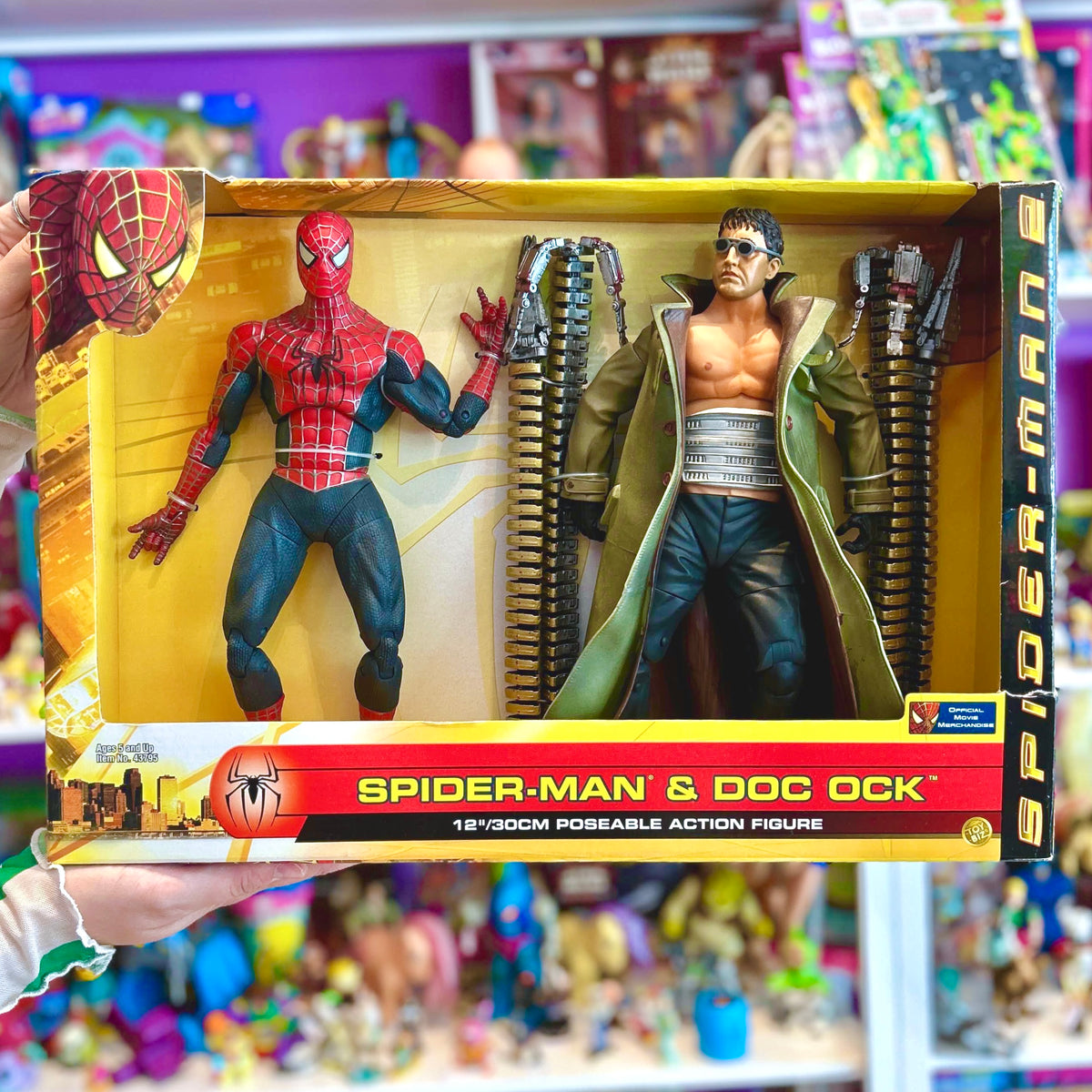 Spider-Man 2: Spider-Man & Doc Ock 30 Cm Poseable Action Figure Set (NIB, Toy Biz, 2004)