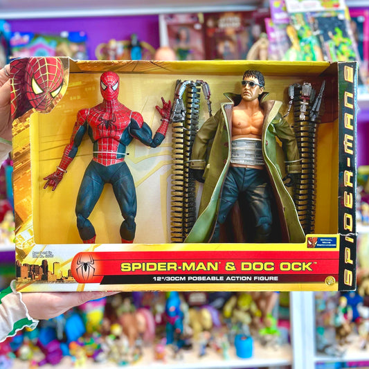 Spider-Man 2: Spider-Man & Doc Ock 30 Cm Poseable Action Figure Set (NIB, Toy Biz, 2004)