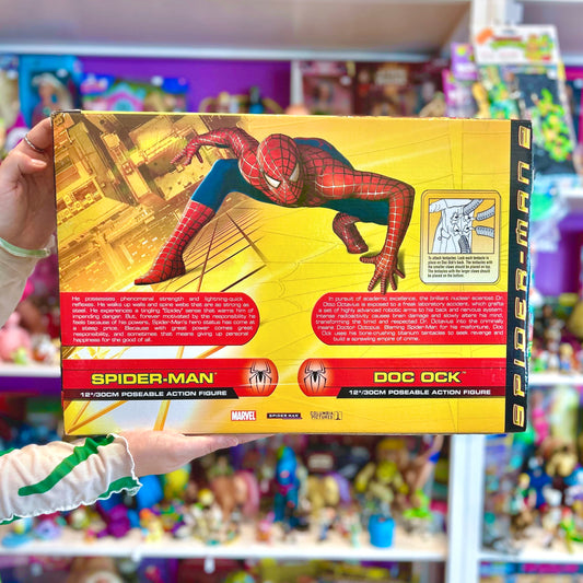 Spider-Man 2: Spider-Man & Doc Ock 30 Cm Poseable Action Figure Set (NIB, Toy Biz, 2004)