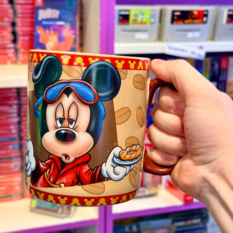 Mickey Mouse "Mornings Aren't Pretty" Large Ceramic Mug (Disney Parks, 2013)