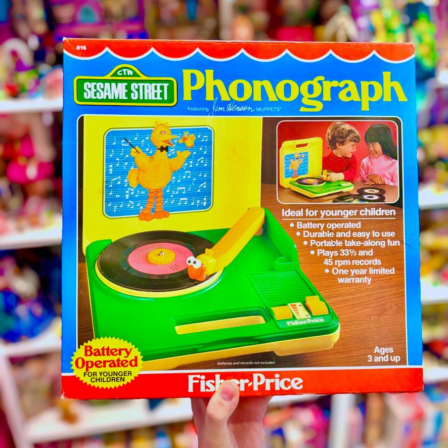 Sesame Street: Battery Operated Phonograph (Fisher Price, 80s)
