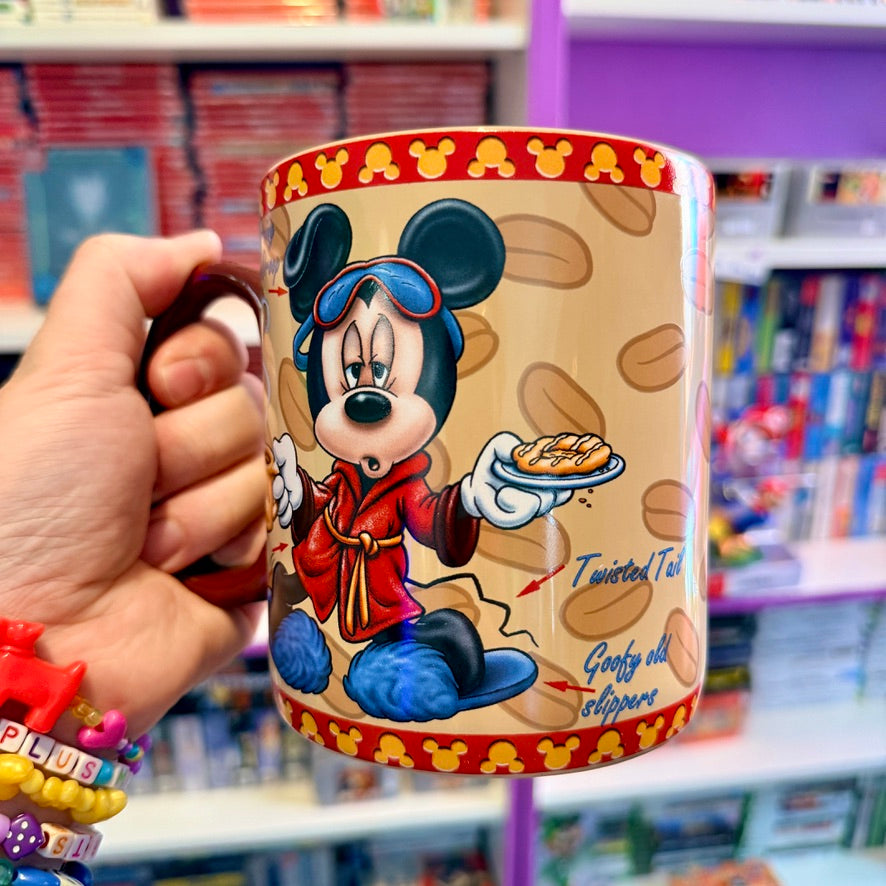 Mickey Mouse "Mornings Aren't Pretty" Large Ceramic Mug (Disney Parks, 2013)