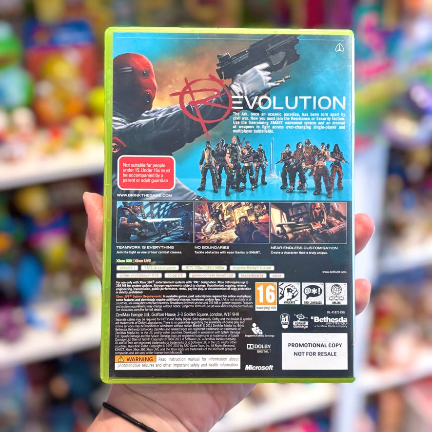 Brink (promo version, Xbox 360)