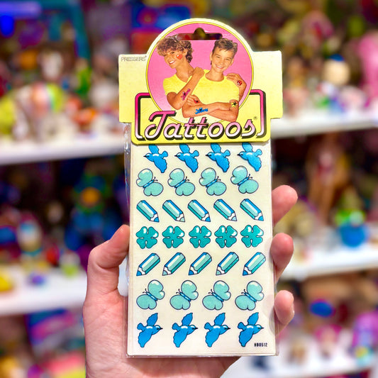 Pressers: Tatoos - Pencils, Birds, Clovers & Butterflies (new and sealed, 80s)