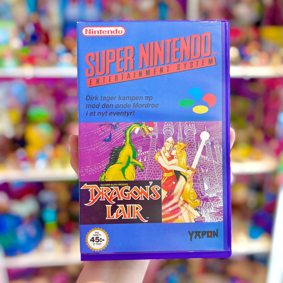 Dragon’s Lair (Yapon, Danish rental case variant, Super Nintendo/SNES)