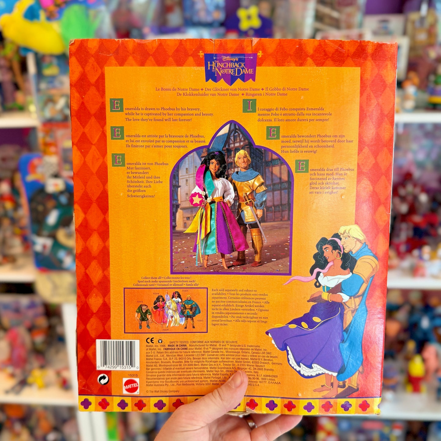 The Hunchback Of Notre Dame: Gift Set - Esmeralda & Phoebus Combo Doll Set (NIB, Mattel, 1995)