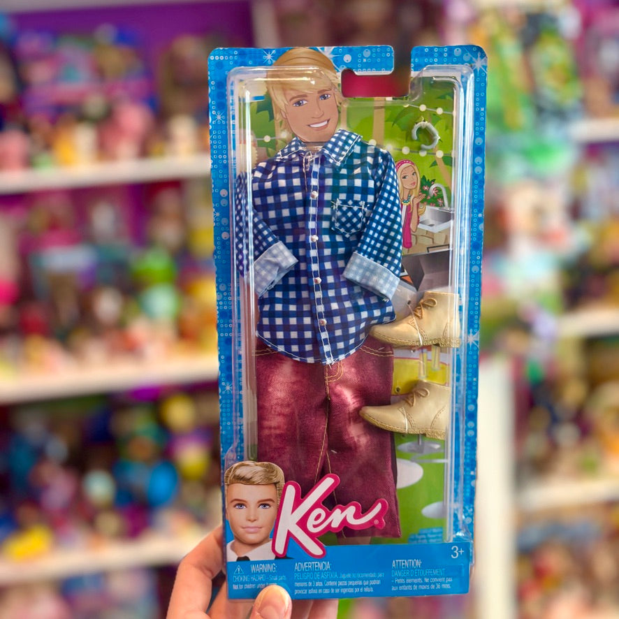 Barbie Fashionistas: Ken Doll Accessories Gingham Shirt & Jeans (Mattel, 2012)