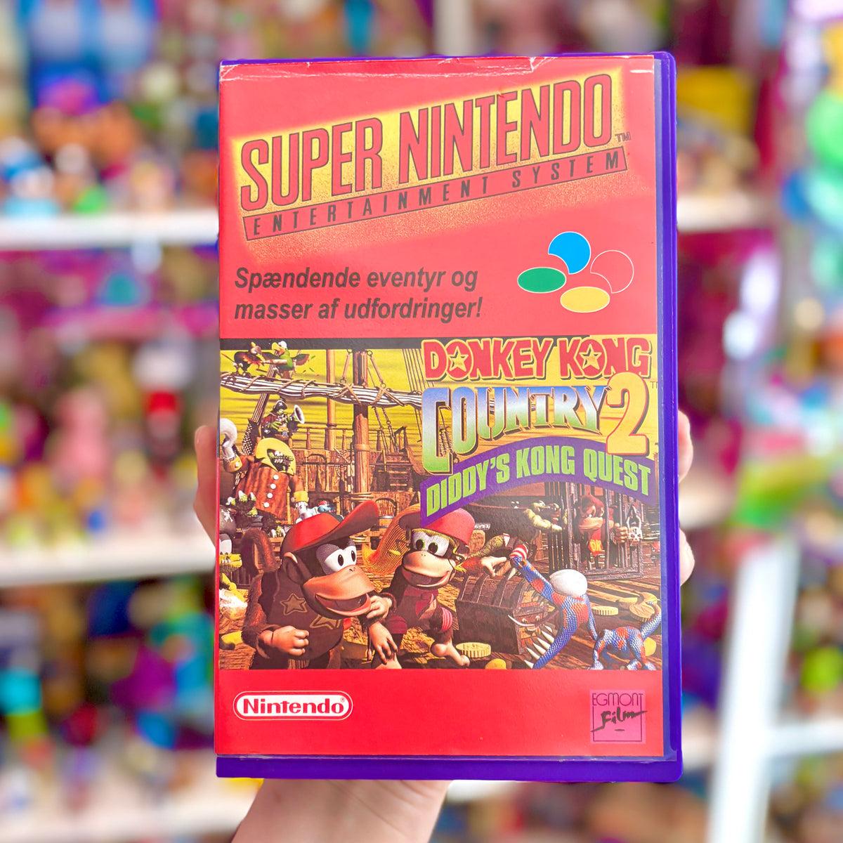 Donkey Kong Country 2: Diddy Kong’s Quest (Yapon, Danish rental case variant, Super Nintendo/SNES)
