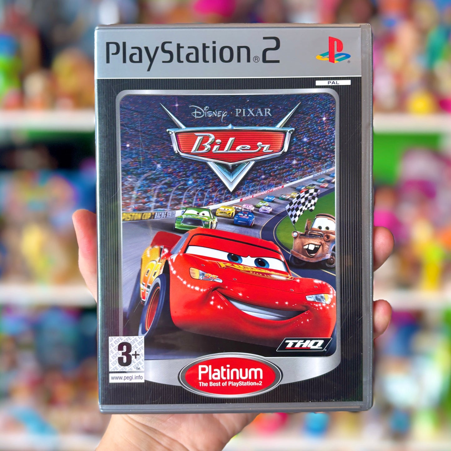 Disney/Pixar's Cars - "Biler" (danish version, Platinum, PS2)