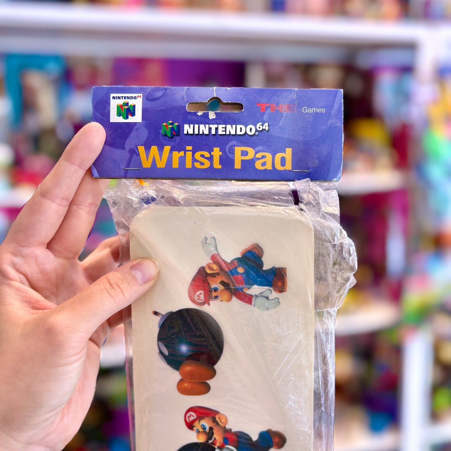 Nintendo 64 Wrist Pad - Mario Throwing Bob-Omb (90s)