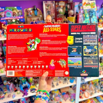 Super Nintendo - Super Mario All-Stars 5 Pack - Red Edition - Console Bundle (complete in box)