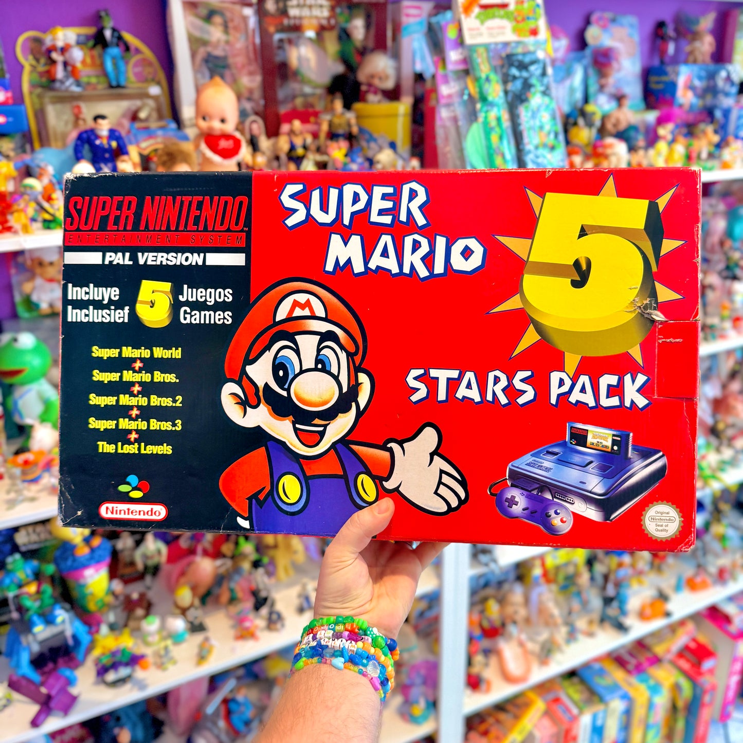 Super Nintendo - Super Mario All-Stars 5 Pack - Red Edition - Console Bundle (complete in box)