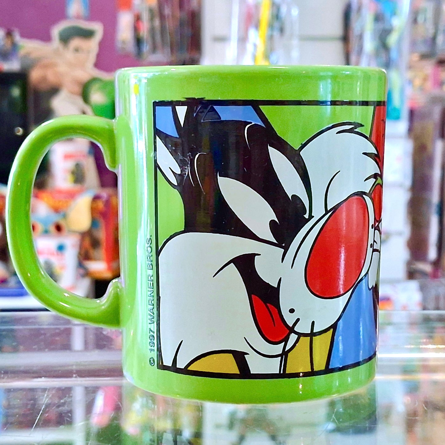 Looney Tunes: Sylvester Green Mug (Warner Bros, 1997)