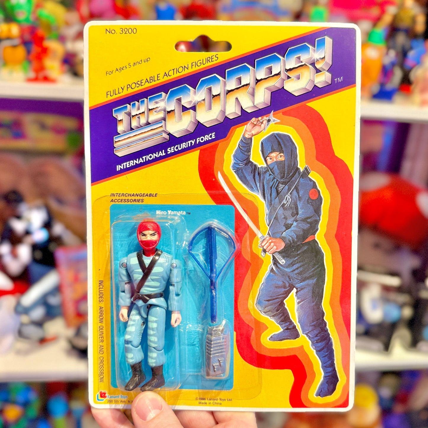 The Corps: Hiro Yamata Action Figure (MOC, Lanard, 1986)