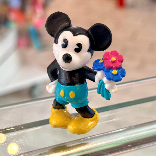Mickey Mouse Holding Flower PVC Figure (Bully, 80s)