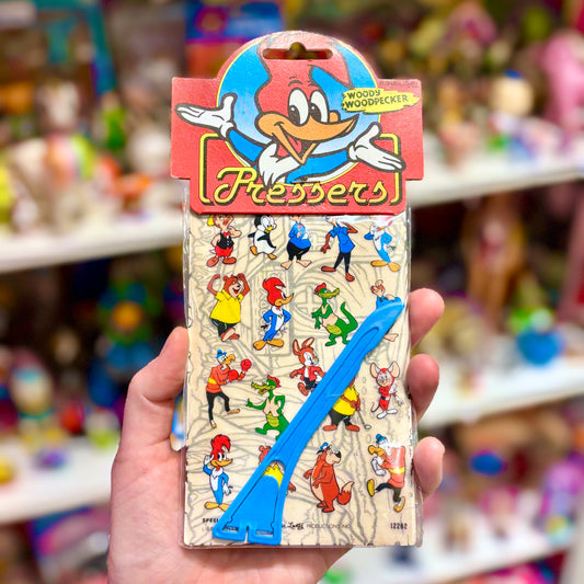 Pressers: Woody Woodpecker & Foes - Rub-on Transfer Stickers (new and sealed, 80s)