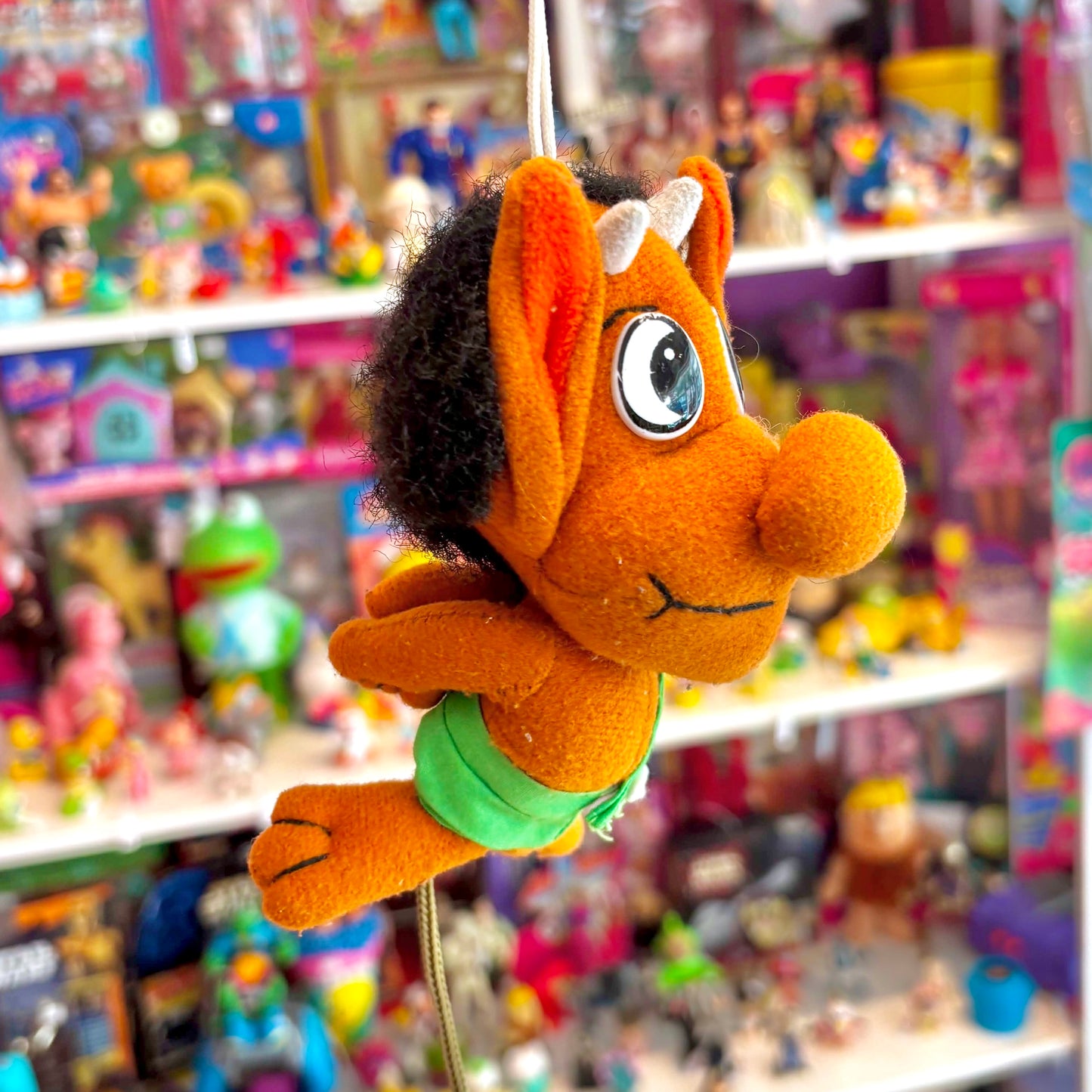 Hugo The Troll: Small Hanging Bootleg Plush (Danish video game character, 90s)