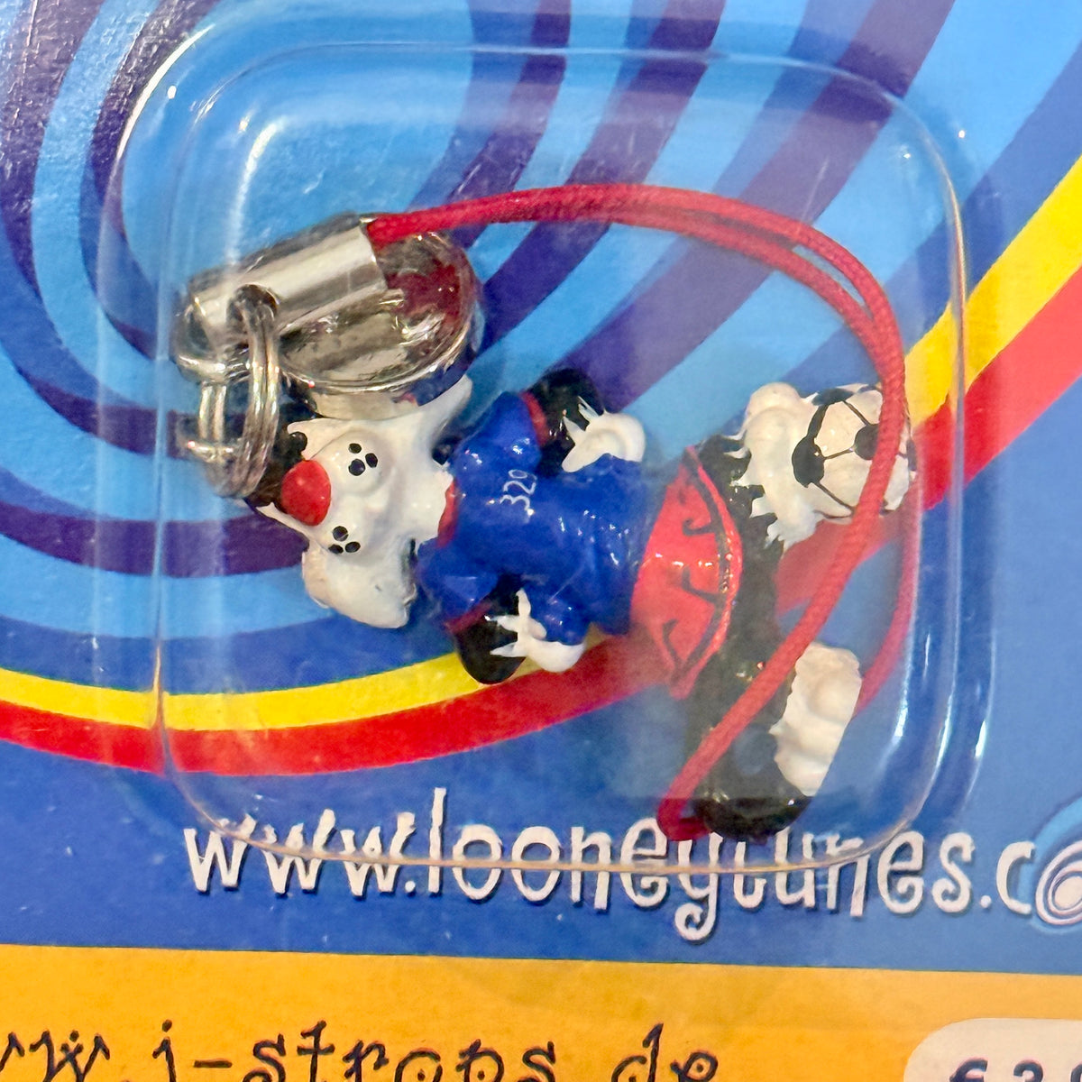 Looney Tunes: J-Straps - Sylvester The Cat Playing Soccer - Phone Charm Dangler (NIB, 2000s)