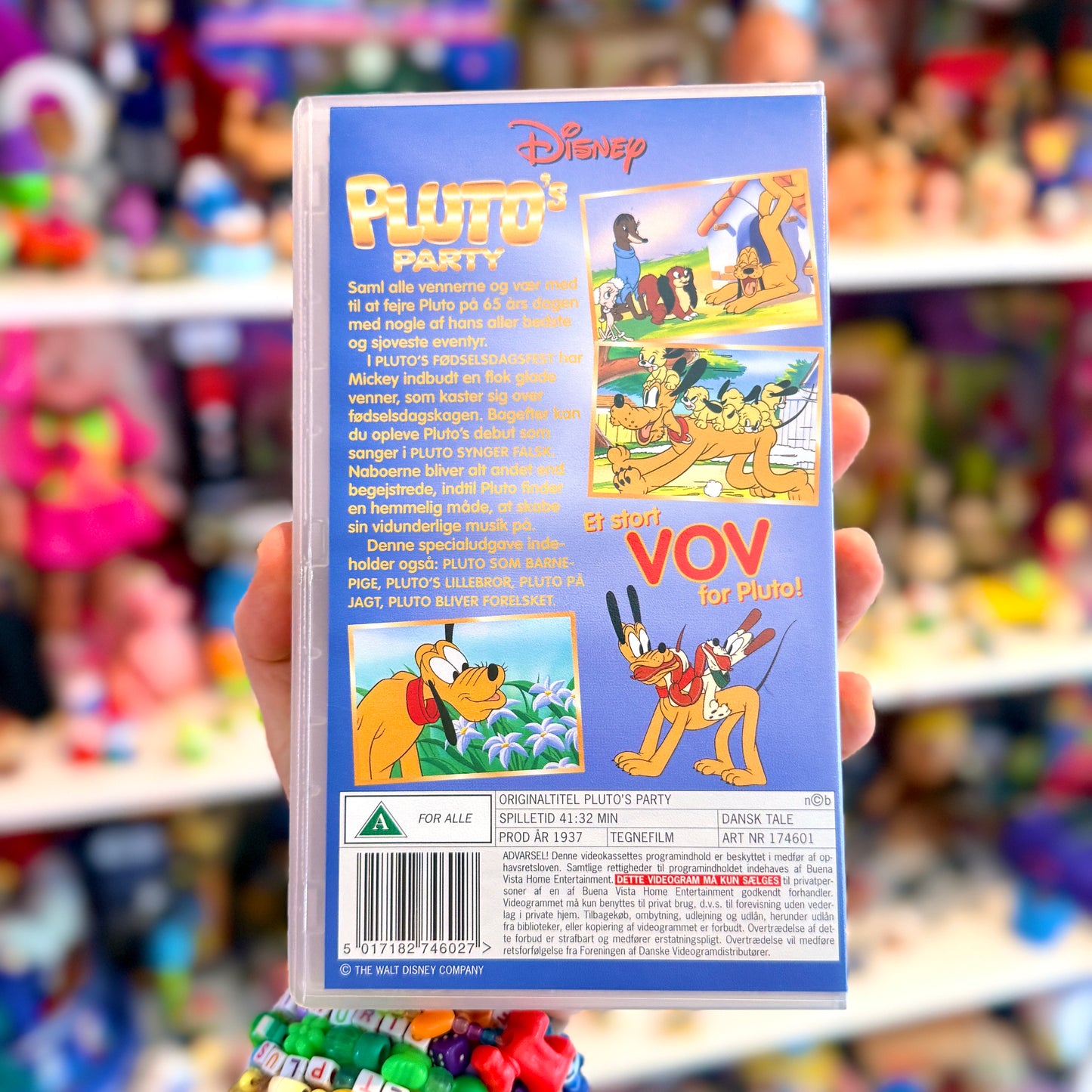 VHS: Pluto's Party (Disney, danish dub, 90s)