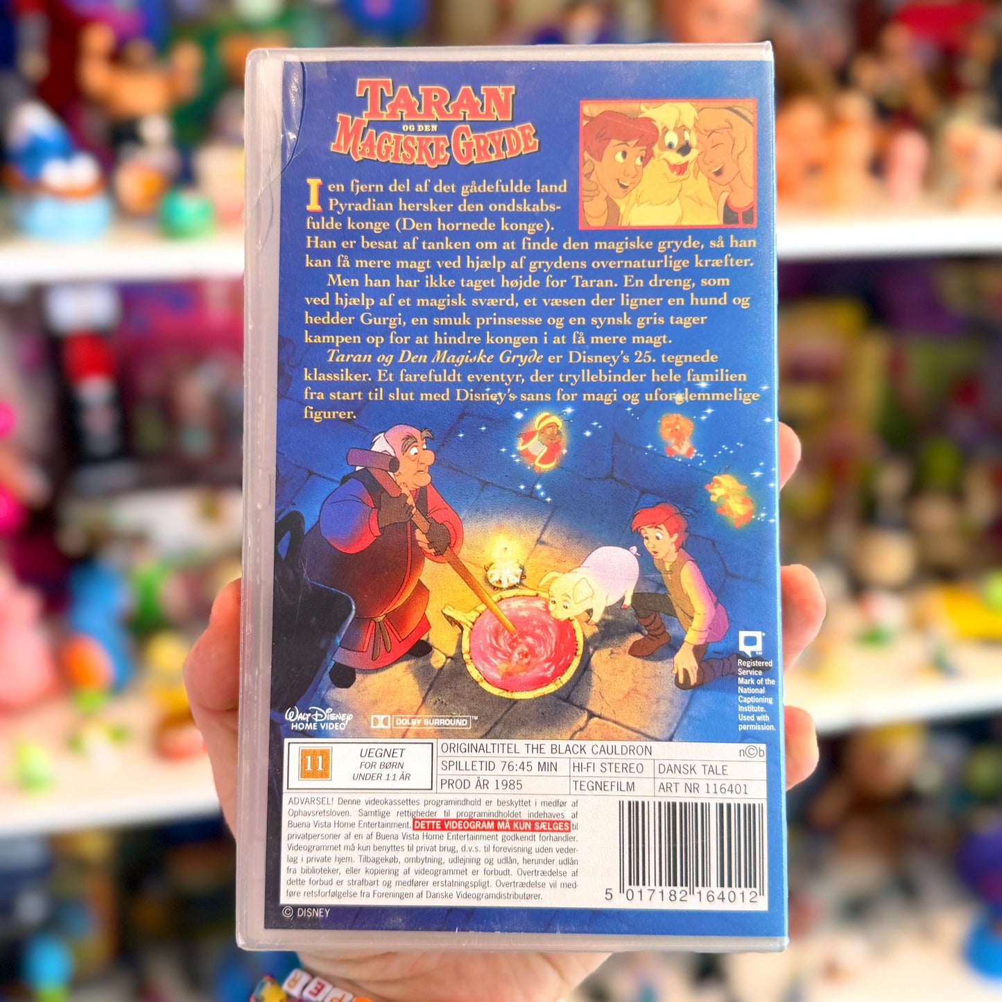 VHS: Taran og Den Magiske Gryde (Disney, danish dub, 90s)