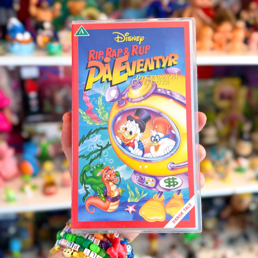 VHS: Rip, Rap og Rup På Eventyr: Dykænder På Eventyr (Disney, danish dub, 1988)
