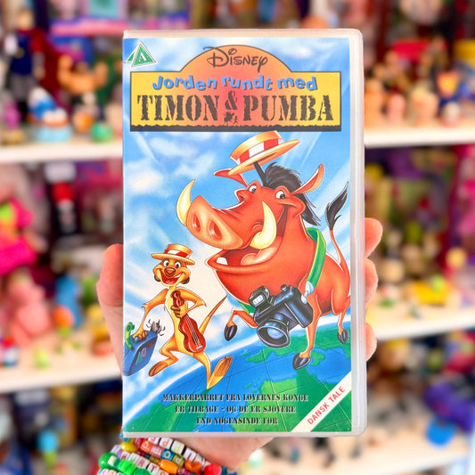 VHS: Jorden Rundt Med Timon og Pumba (Disney, danish dub, 90s)