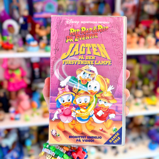 VHS: Rip, Rap & Rup på Eventyr: Jagten På Den Forsvundne Lampe (Disney, danish dub, 1990)