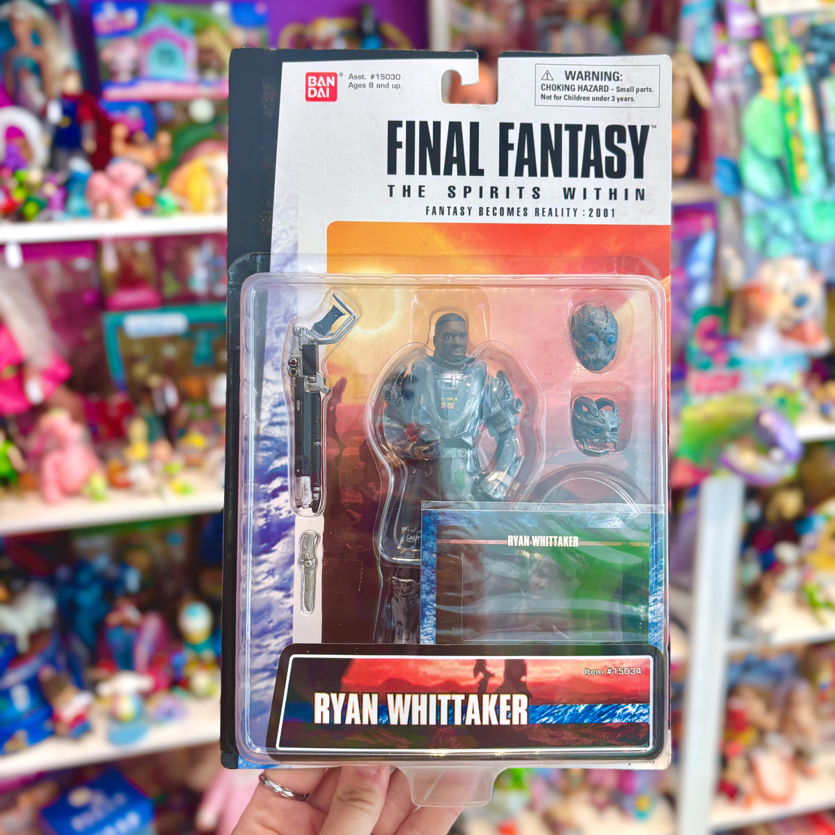 Final Fantasy: The Spirits Within - Ryan Whittaker Action Figure (MOC, Bandai, 2001)