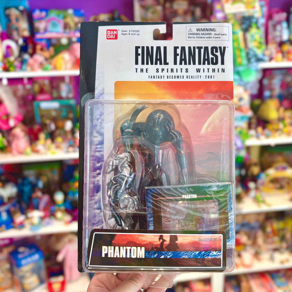 Final Fantasy: The Spirits Within - Phantom Action Figure (MOC, Bandai, 2001)