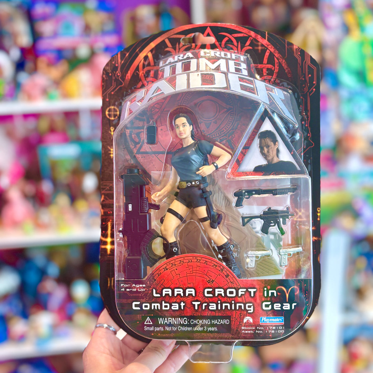 Lara Croft - Tomb Raider: Lara Croft In Combat Training Gear Action Figure (MOC, Playmates, 1999)