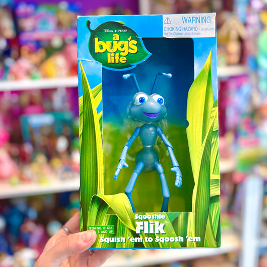 A Bug's Life: Sqooshie - Flik Figure (Disney, Pixar, 1998)