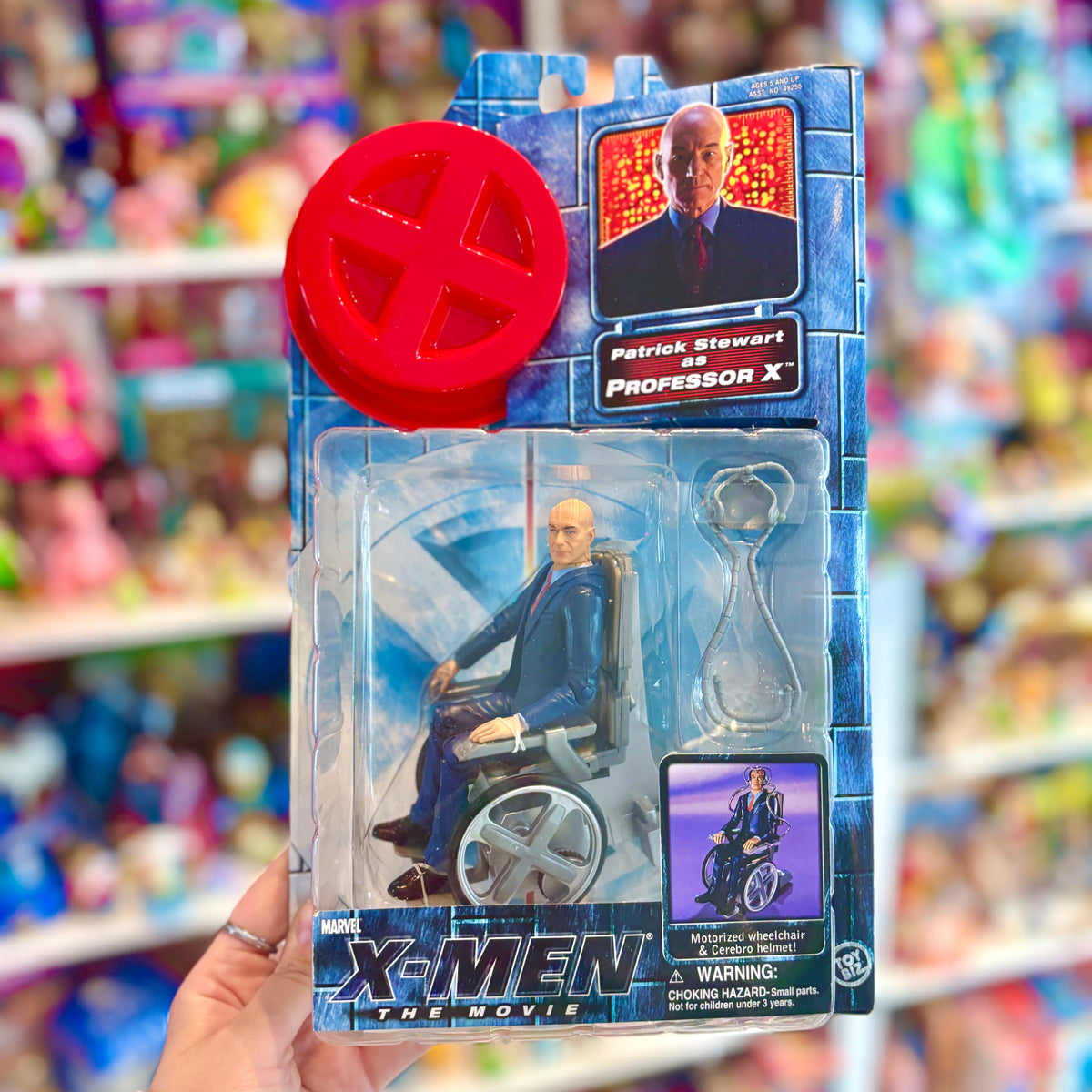X-Men: The Movie - Patrick Stewart as Professor X Action Figure (MOC, Marvel, Toy Biz, 2000)