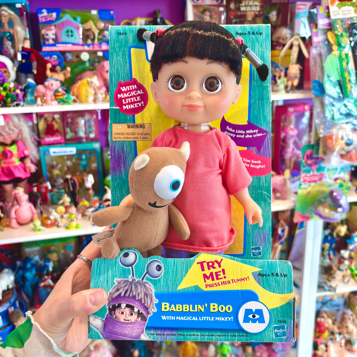 Monsters Inc. - Babblin' Boo Doll (NIB, Hasbro, Disney, Pixar 2001)