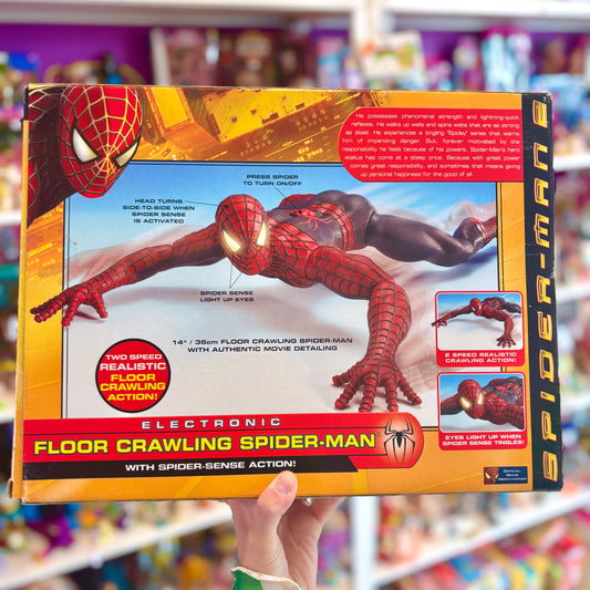 Spider-Man 2: Electronic Floor-Crawling Spider-Man - 50 cm Moving Figure (new in box, Toy Biz, 2004)