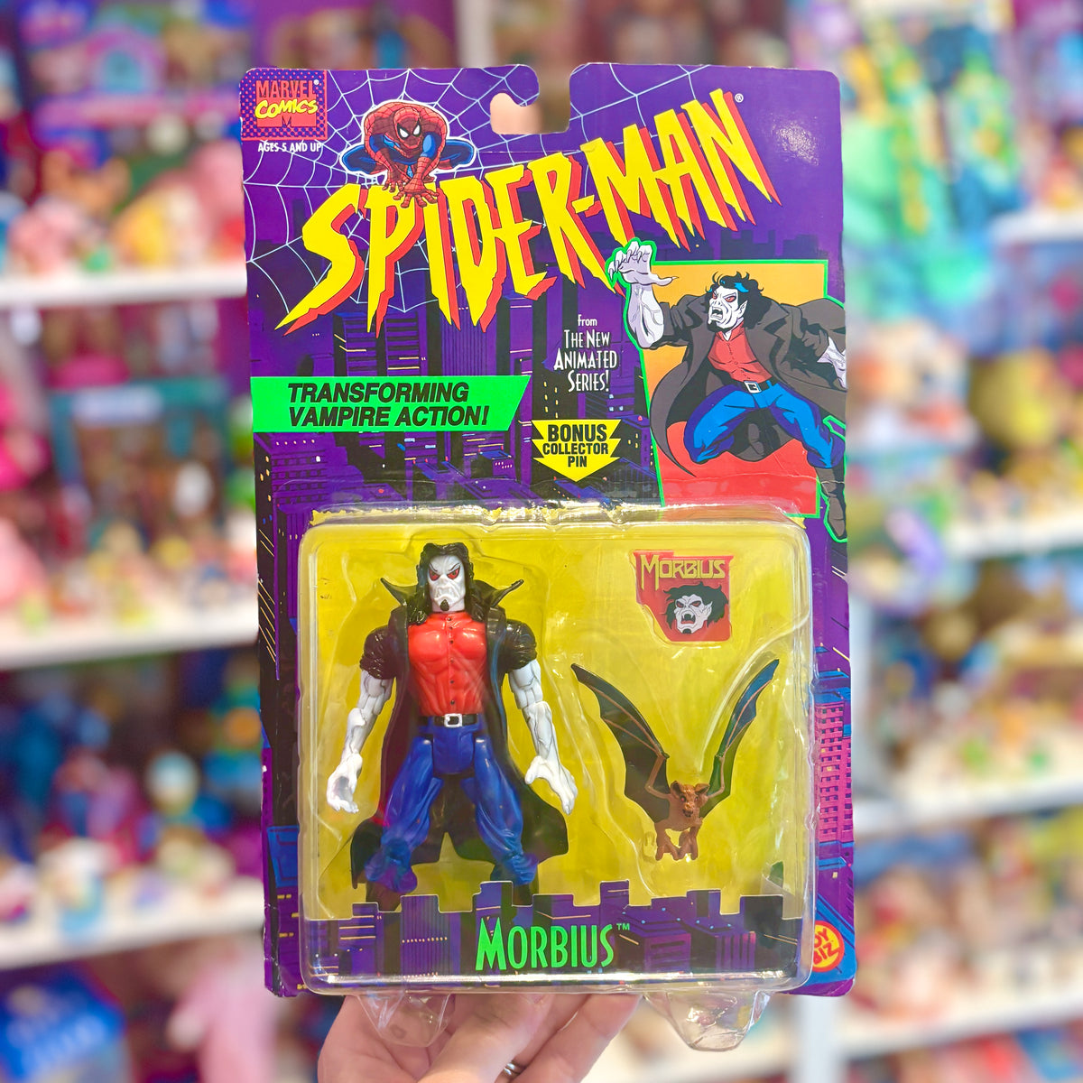 Spider-Man: The Animated Series - Morbius Action Figure (MOC, 90s)