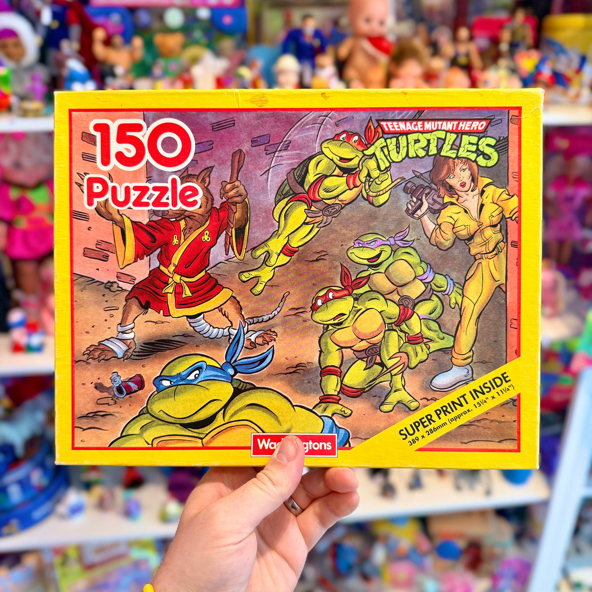 Teenage Mutant Ninja Turtles: Turtles, April & Splinter - 150 Piece Puzzle + Poster (80s)