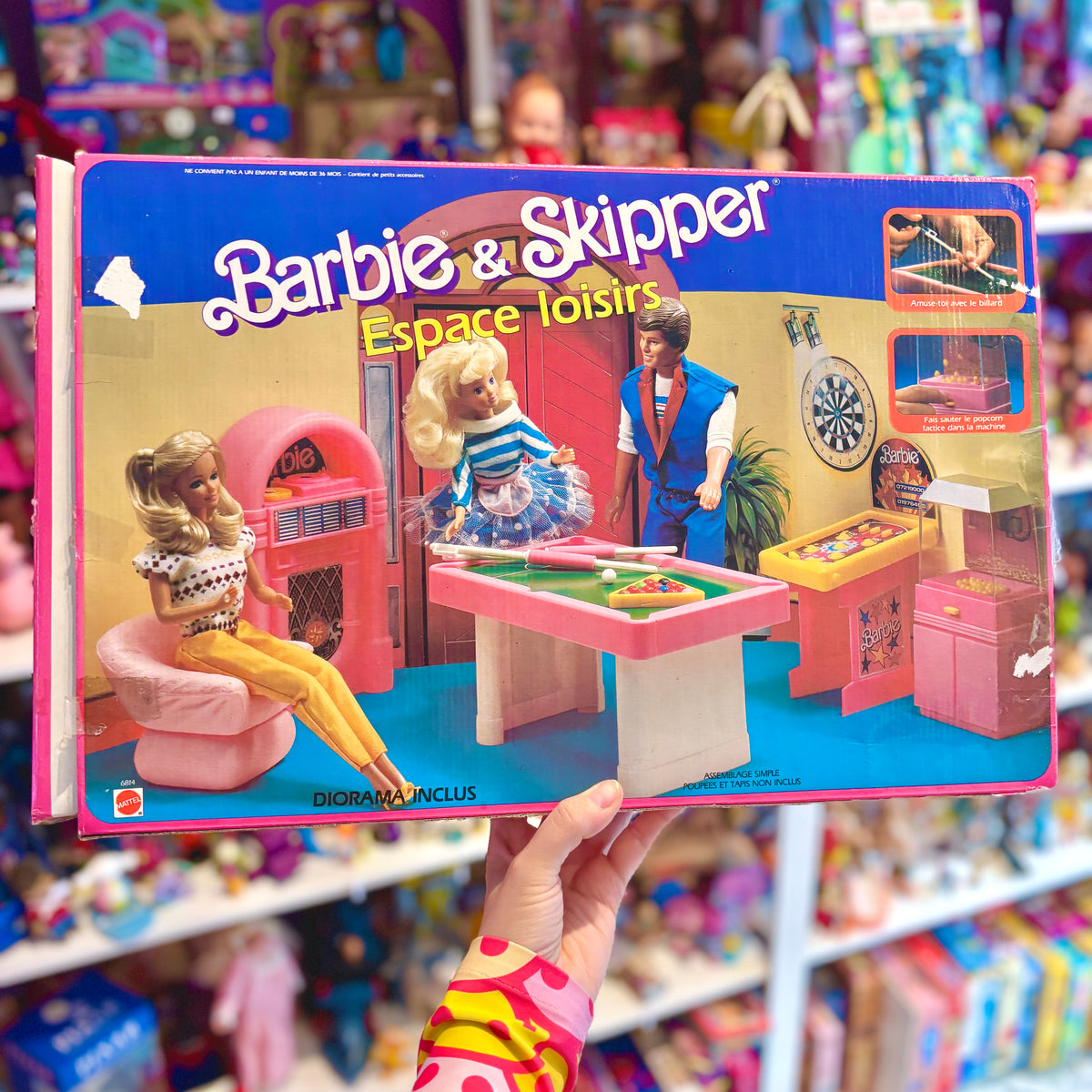 Barbie & Skipper: Game Room (CIB, Mattel, 80s)