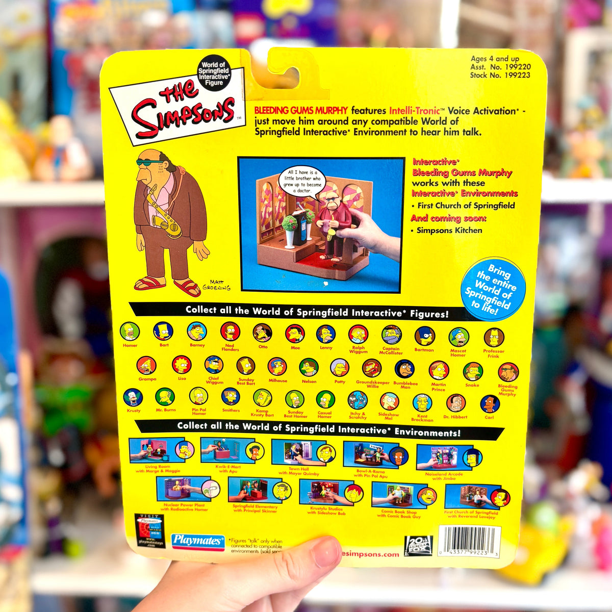 The Simpsons: World of Springfield - Bleeding Gums Murphy Action Figure (2000s)