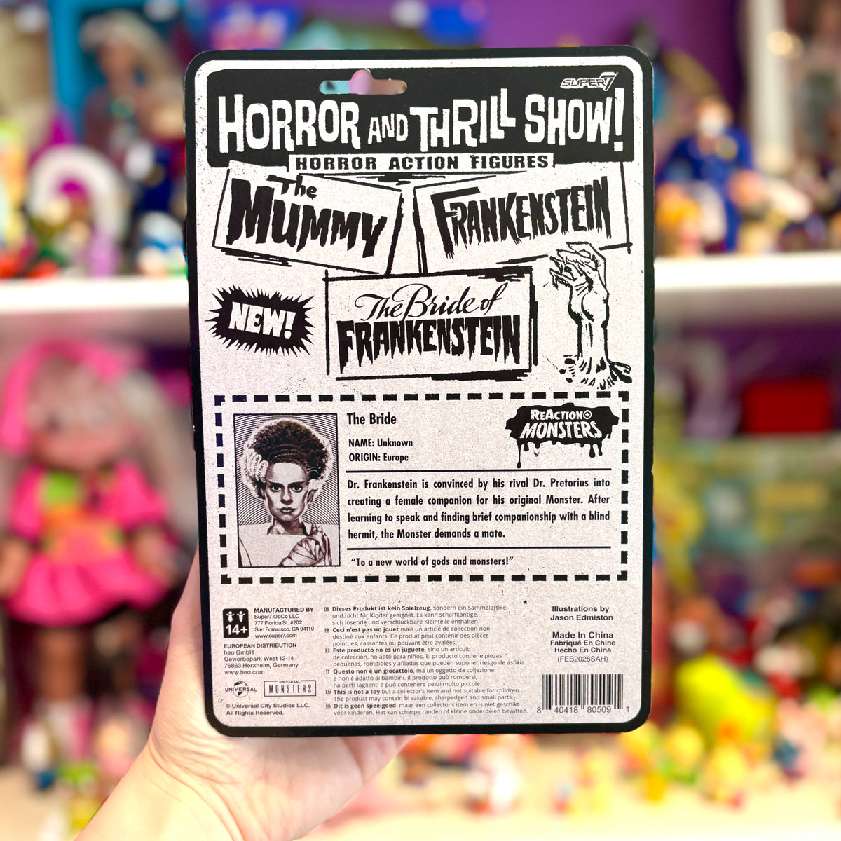 ReAction Figures: Universal Monsters - Bride Of Frankenstein Action Figure 10 cm (Super7)