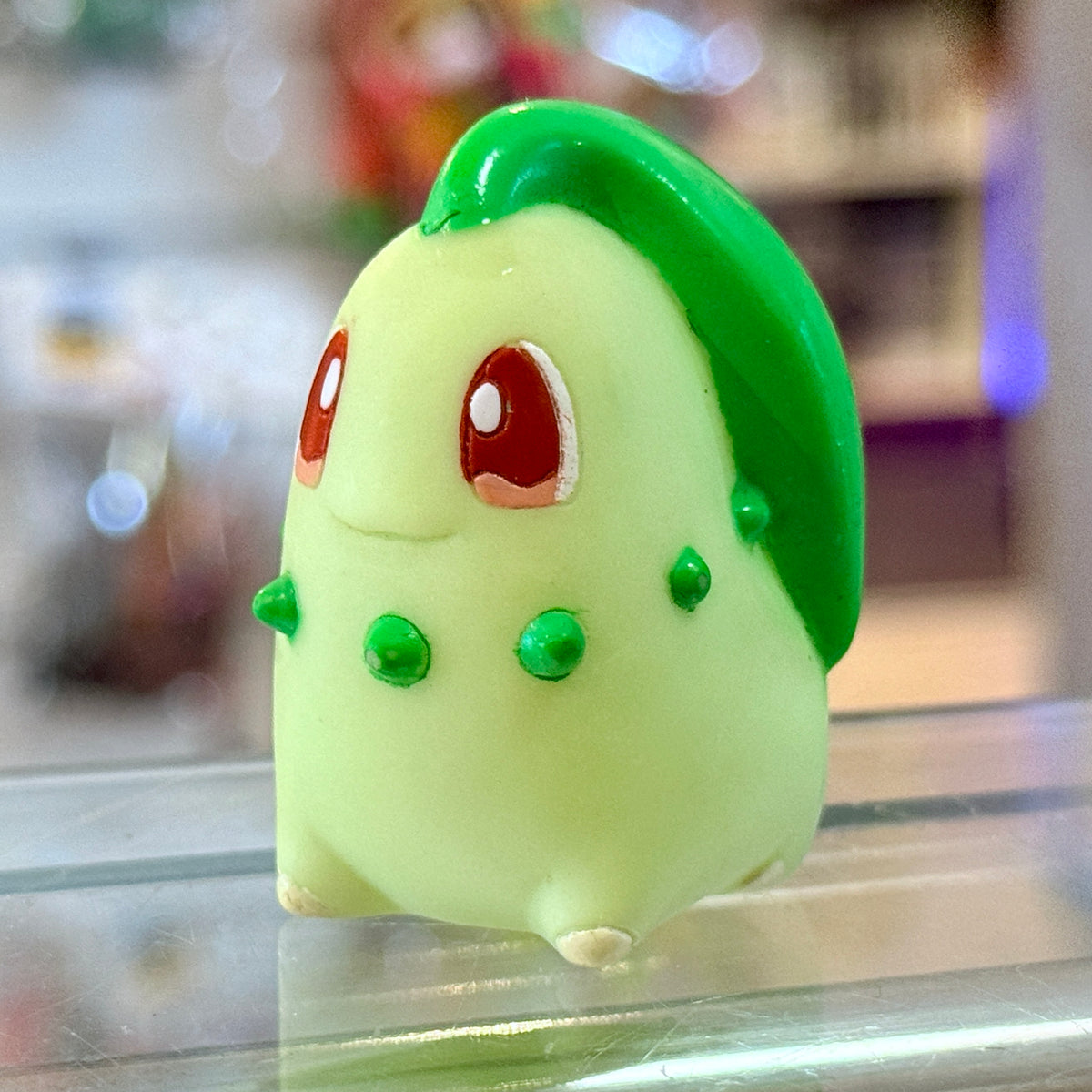 Pokemon: Chikorita Finger Puppet Figure (Bandai, 2000s)