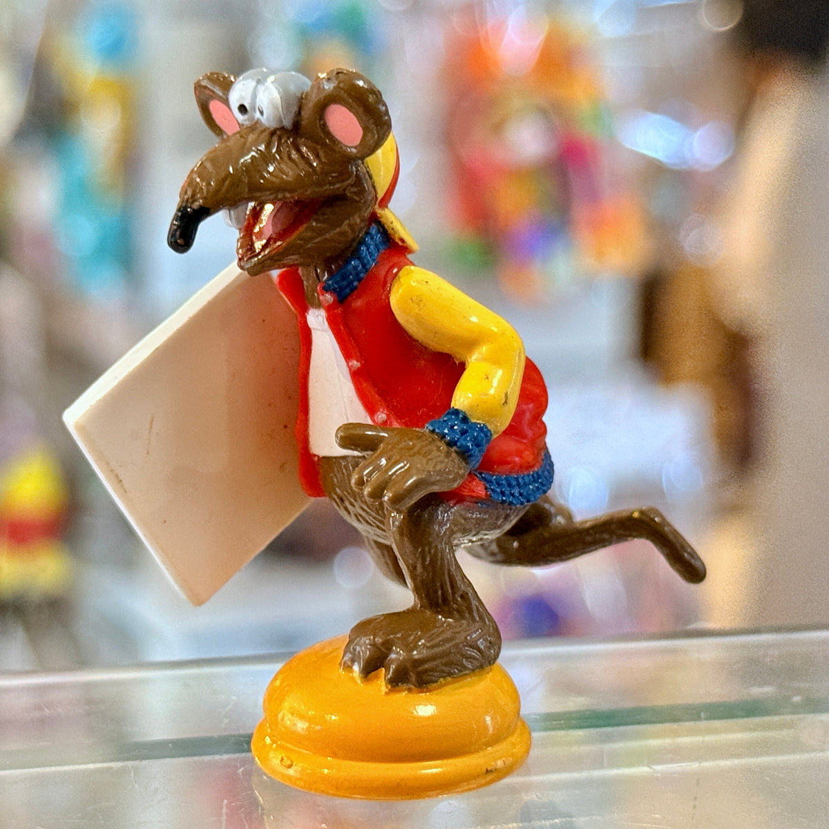 The Muppets: Rizzo The Rat With Pizza PVC Figure - Chess Game Piece (2000s)