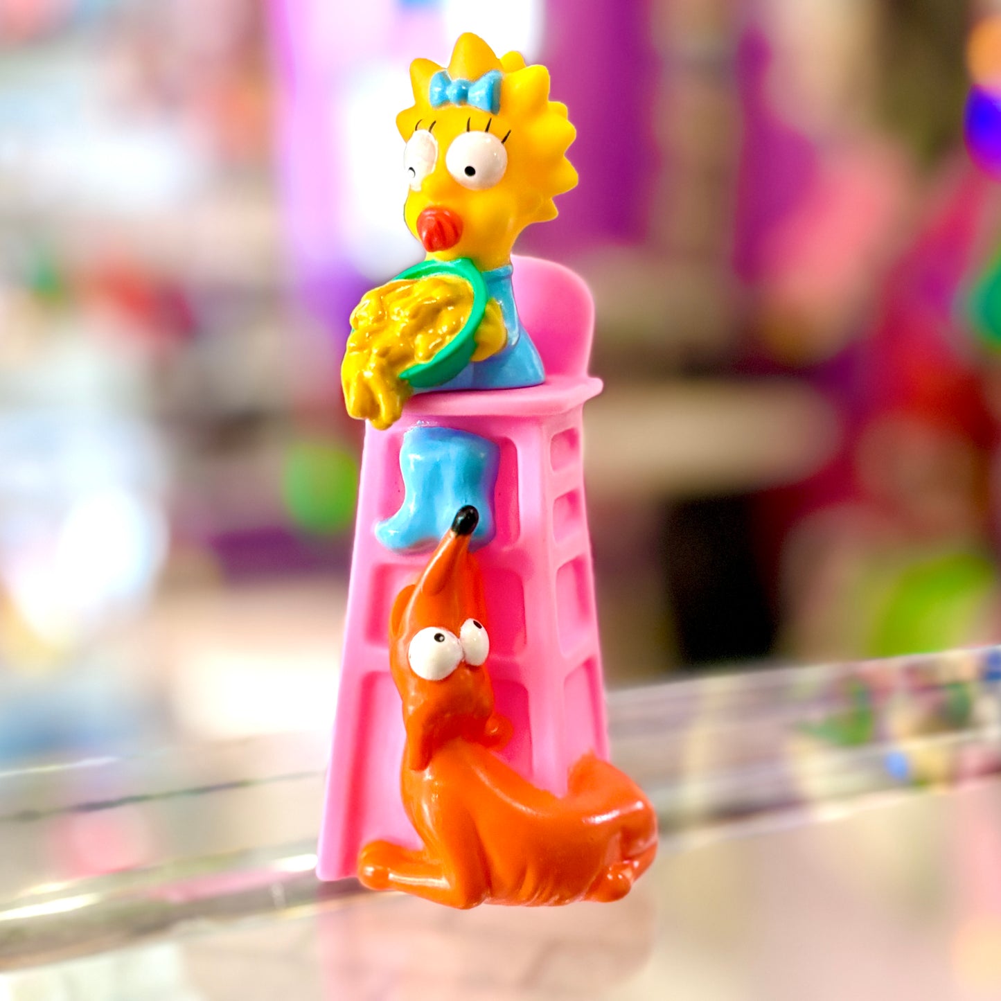 The Simpsons: Maggie and Santa's Little Helper Figure (Burger King, 2000)