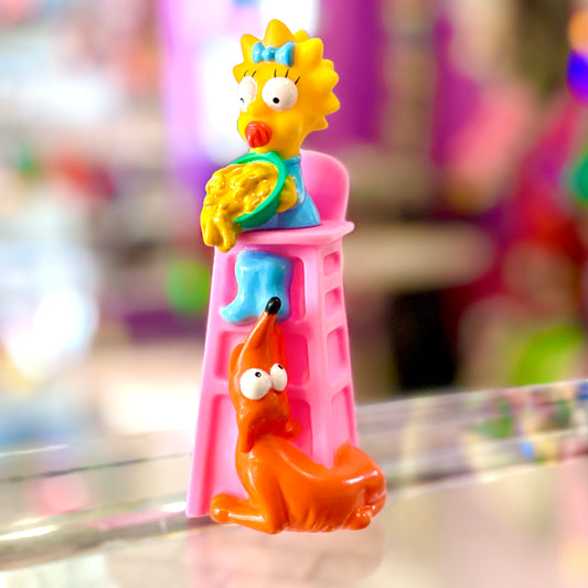 The Simpsons: Maggie and Santa's Little Helper Figure (Burger King, 2000)
