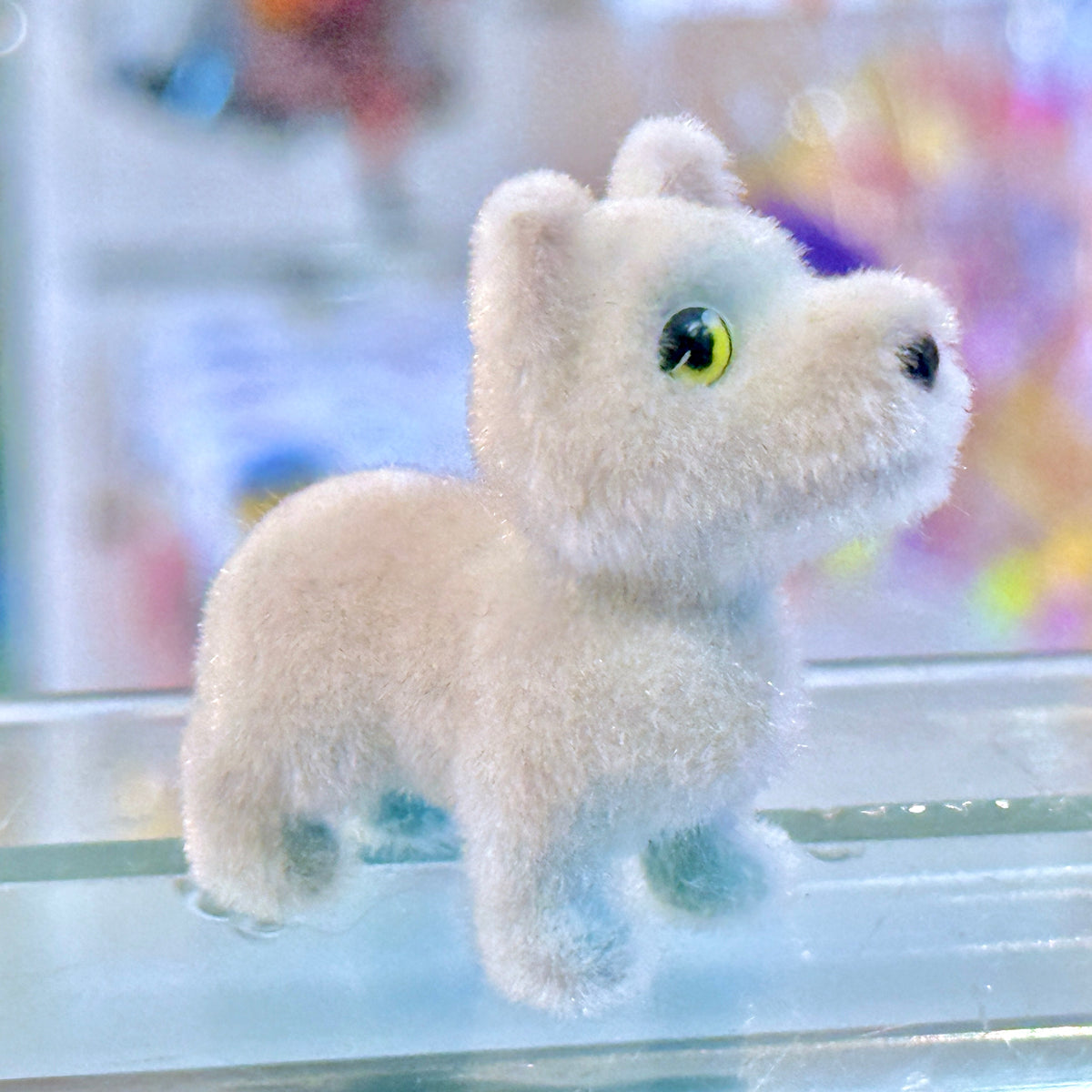 Snow Pets In My Pocket - Blanca The Arctic Wolf #11 - Fluffy Flocked Mini Figure (MEG, 2009)