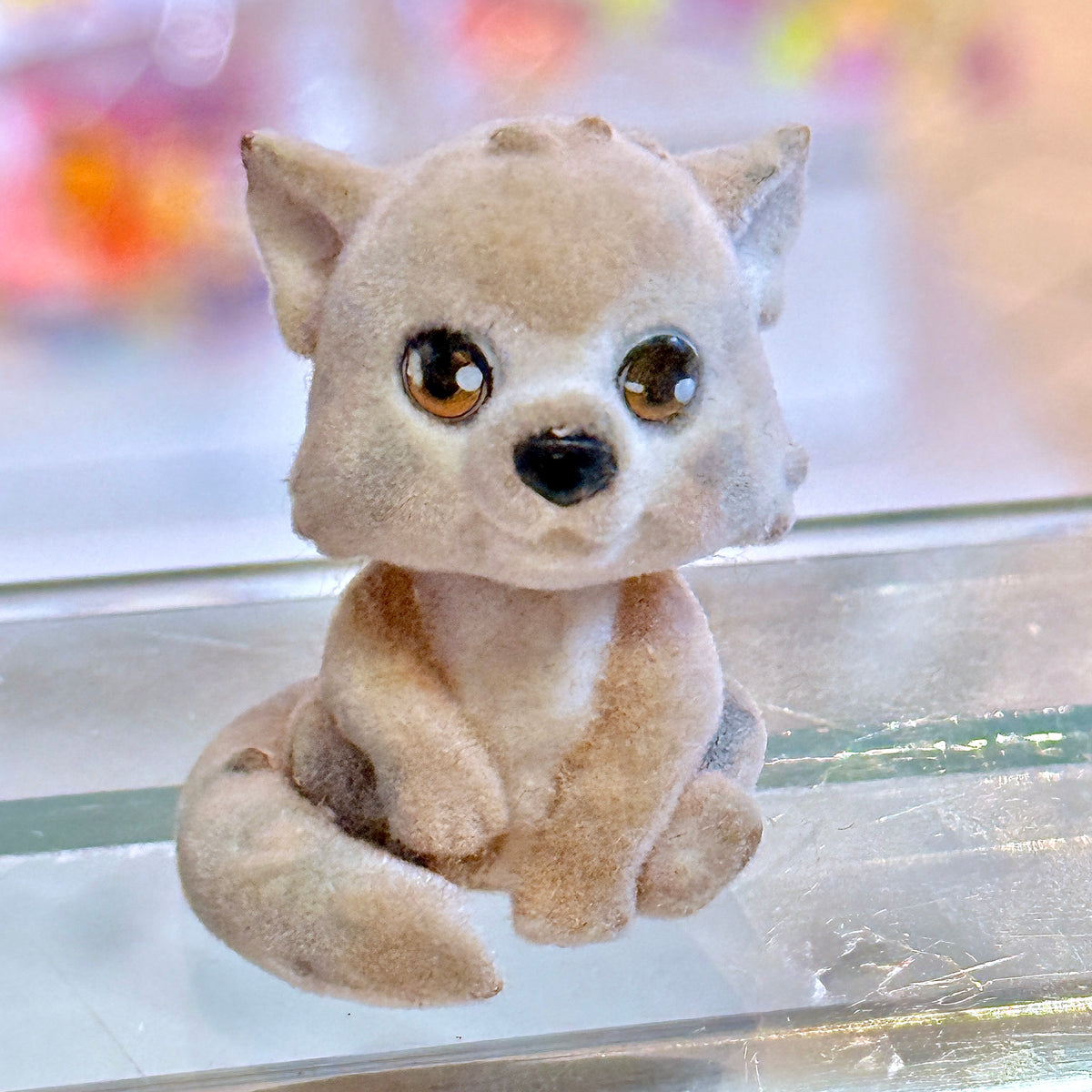 Jungle In My Pocket - Luna The Red Panda - Fluffy Flocked Mini Figure (MEG, 2007)