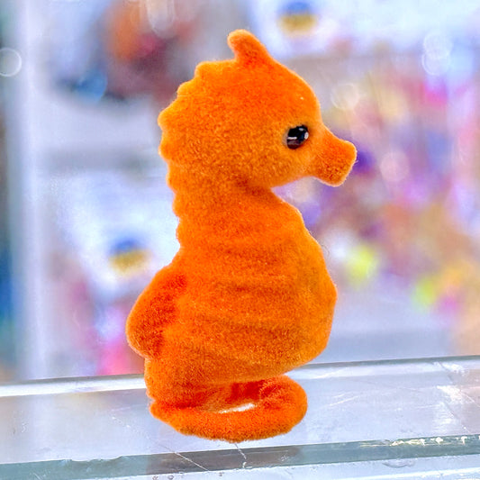 Ocean In My Pocket - Trotter The Seahorse - Fluffy Flocked Mini Figure (MEG, 2009)