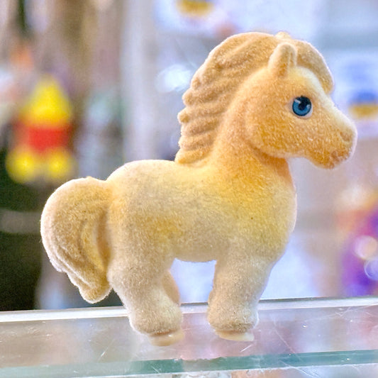 Pony In My Pocket Gen 2 - Lofty The Barb #20 - Fluffy Flocked Horse Mini Figure (MEG, 2007)