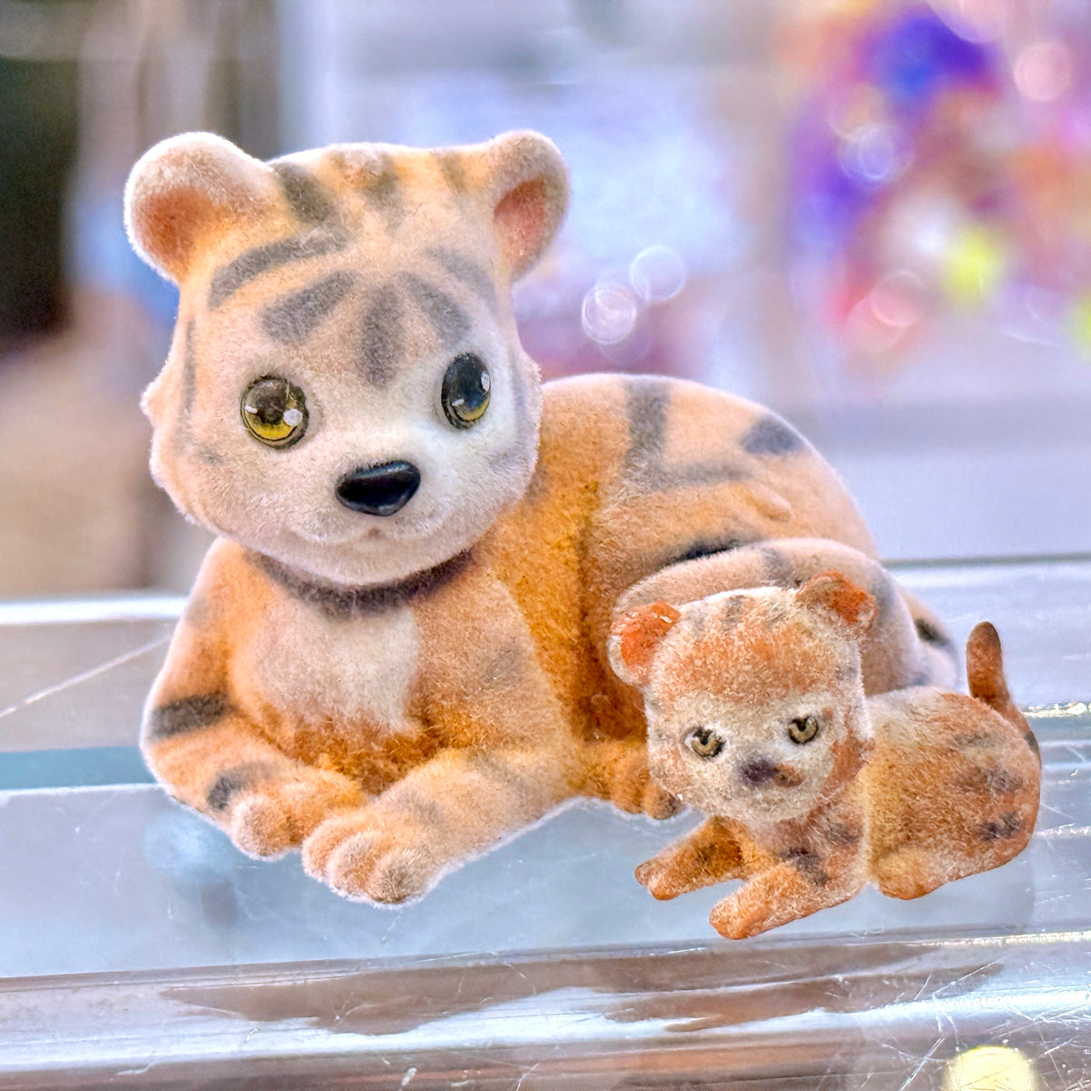 Jungle In My Pocket - Tiger Family - Fluffy Flocked Mini Figure set (MEG, 2007)