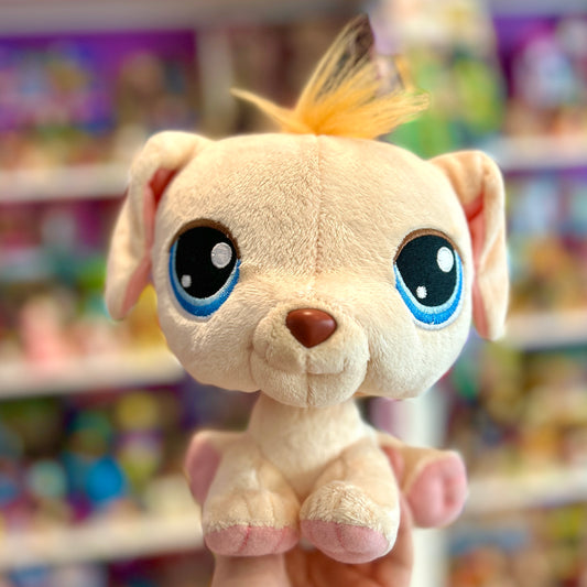 Littlest Pet Shop: Huggable Bobble - Golden Retriever Lab Dog Plush (Hasbro, 2005)